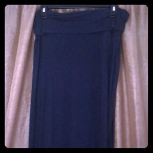Navy fitted maxi